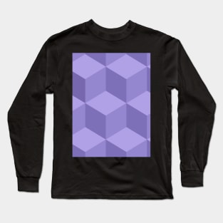 Geometric box purple Long Sleeve T-Shirt